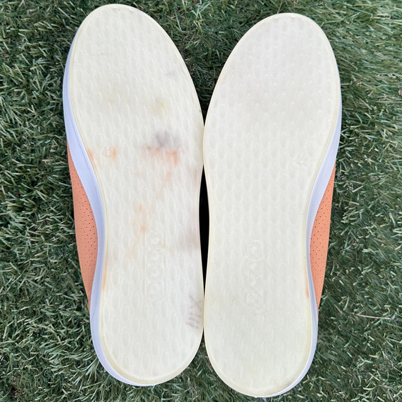 Ecco Soft 8 Genuine Leather Low Top Minimalist Sneakers Classic Tan Shoes Sz 41 - Picture 10 of 10